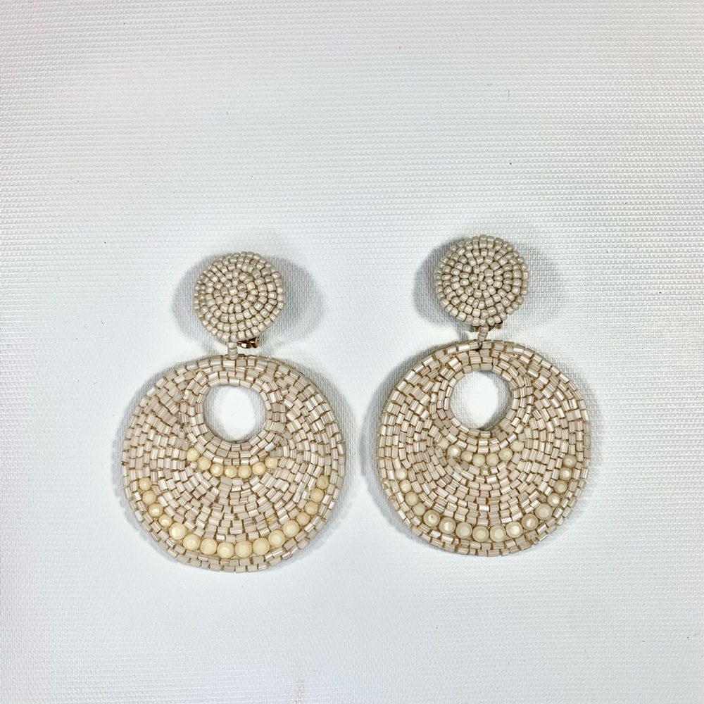 Kenneth Lane beaded earrings - Picture 2 of 6